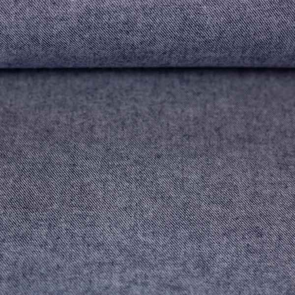 Baumwoll-Flanell  Hudson aus dem Hause Swafing, meliert, blaugrau